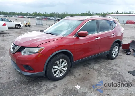 2016 Nissan Rogue Sv z USA, uszkodzony, nr VIN KNMAT2MV5GP681691